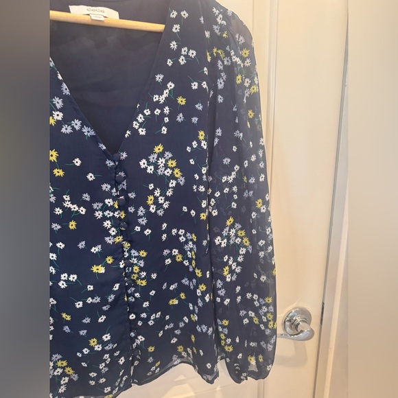 CeCe - Floral Print Midnight Blue Apparel - Picture 5 of 6